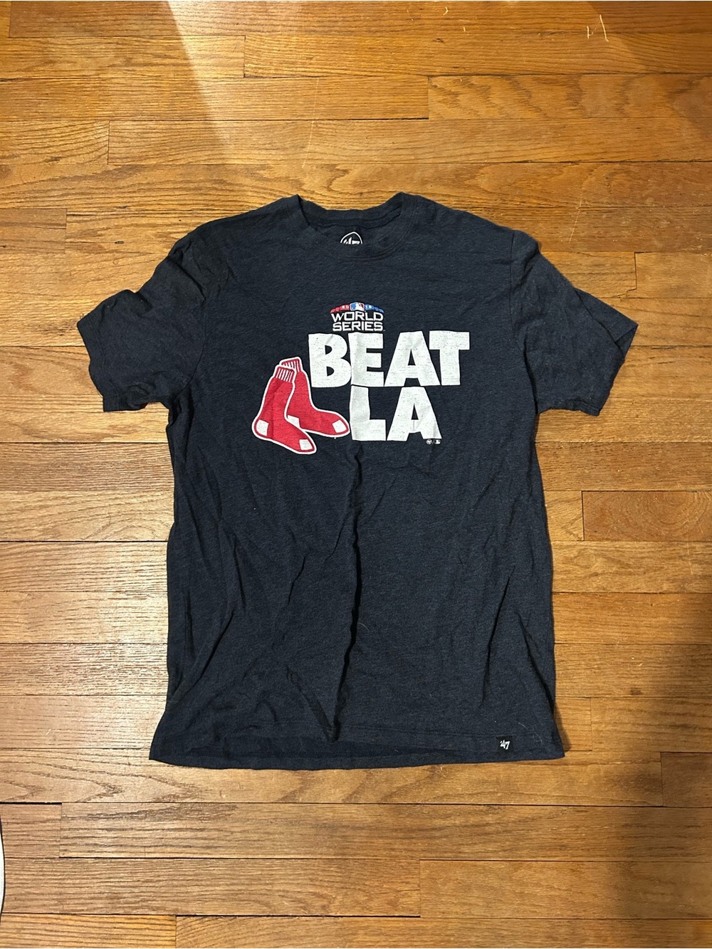 men’s navy “beat LA” boston red sox t-shirt